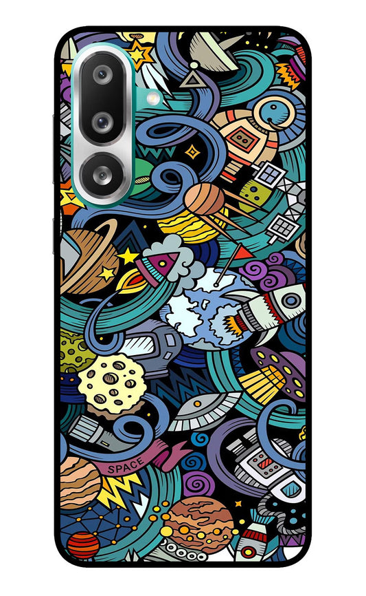 Space Abstract Samsung F56 Glass Case