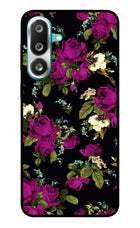 Flowers Samsung F56 Glass Case Back Cover by Casekaro