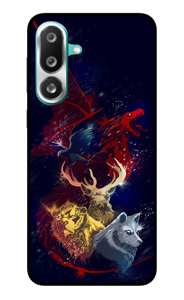 Game Of Thrones Samsung F56 Glass Case Back Cover by Casekaro