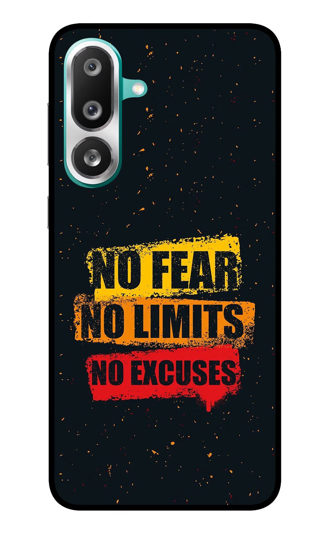 No Fear No Limits No Excuse Samsung F56 Glass Case