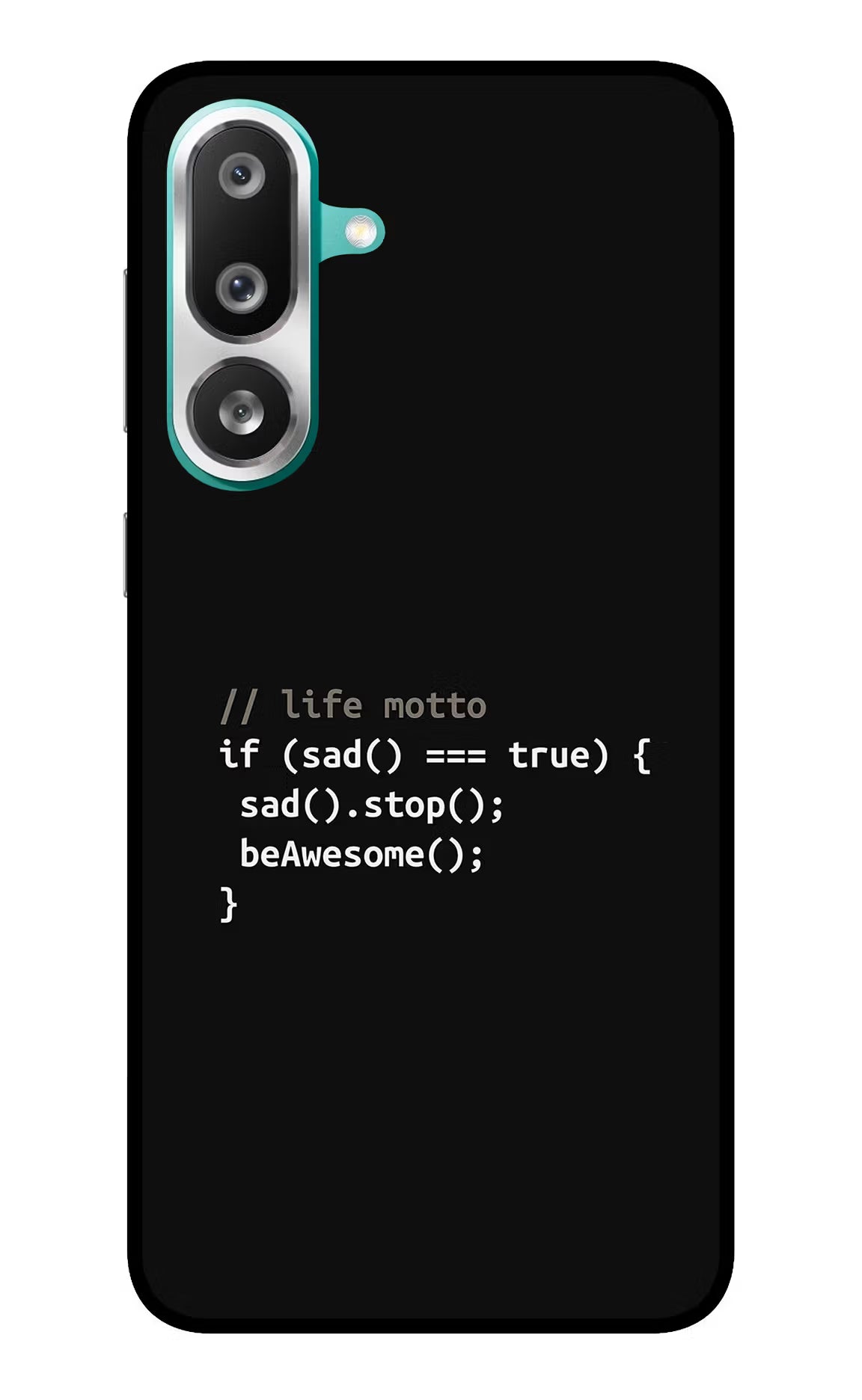 Life Motto Code Samsung F56 Glass Case