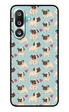 Pug Dog Samsung F56 Glass Case Back Cover by Casekaro