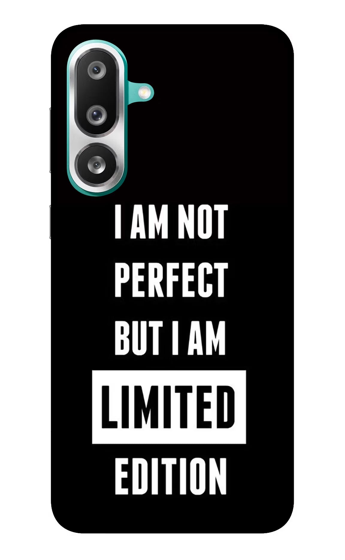 I Am Not Perfect But I Am Limited Edition Samsung F56 Glass Case Back Cover by Casekaro