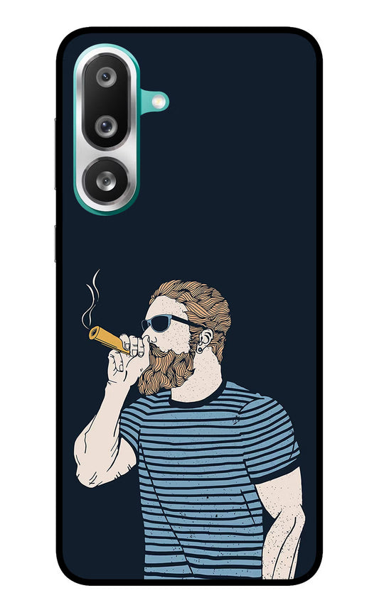 Smoking Samsung F56 Glass Case