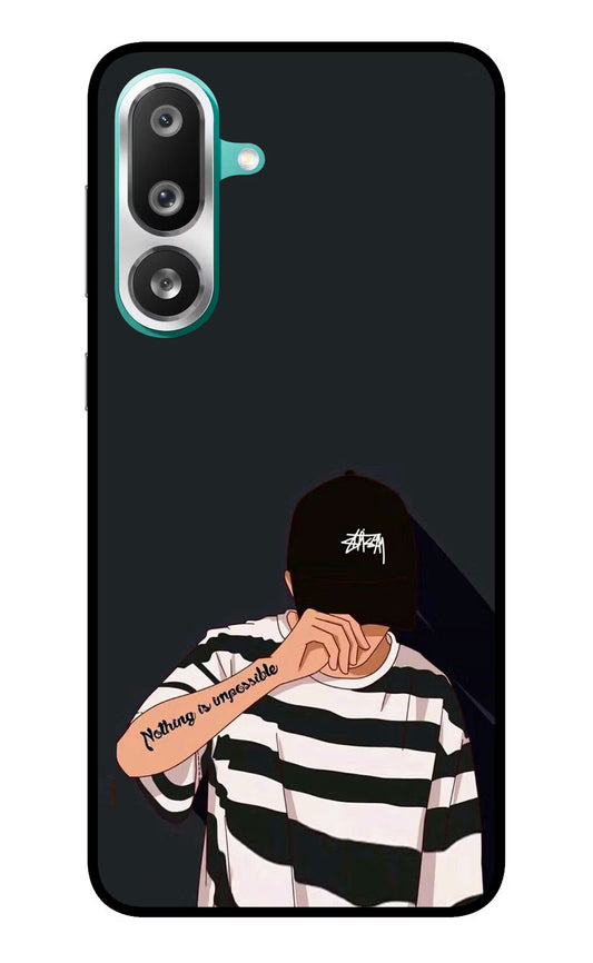Aesthetic Boy Samsung F56 Glass Case