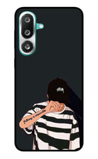 Aesthetic Boy Samsung F56 Glass Case Back Cover by Casekaro