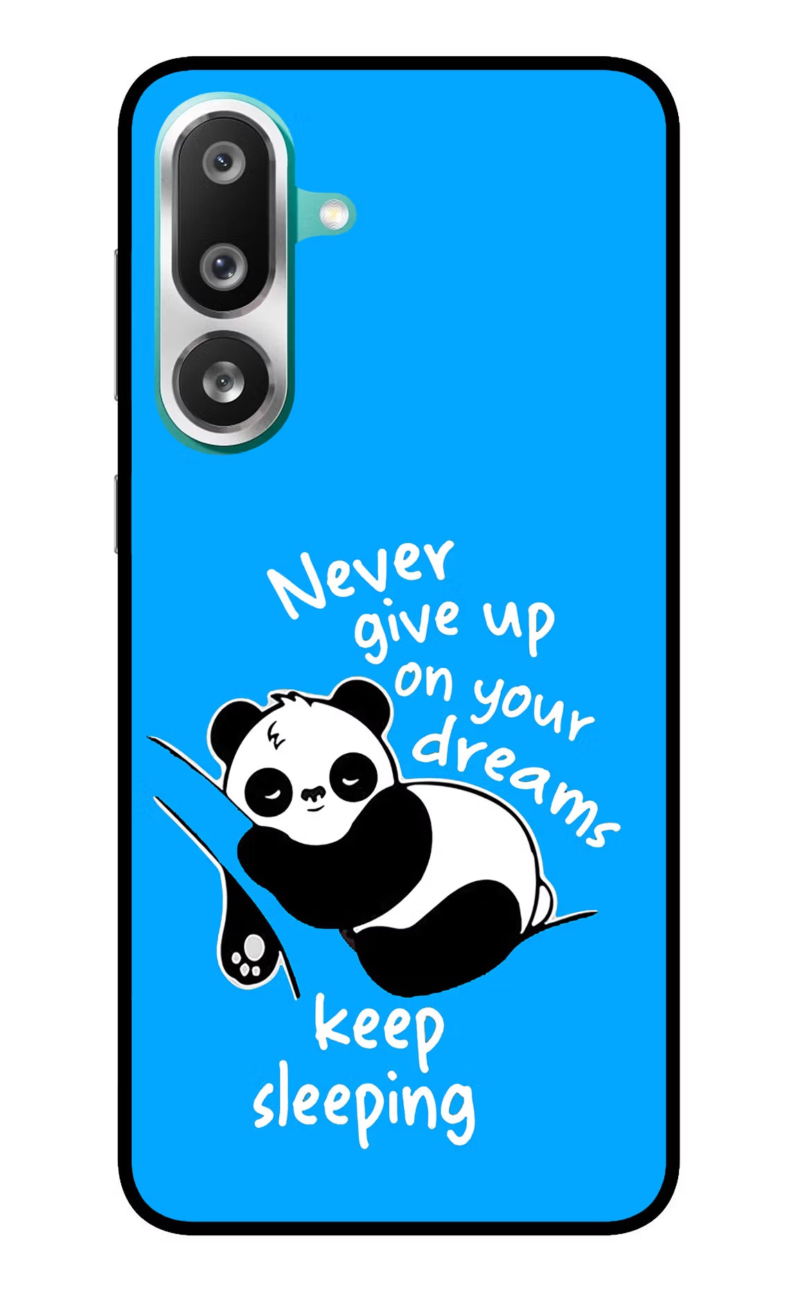 Keep Sleeping Samsung F56 Glass Case Back Cover by Casekaro
