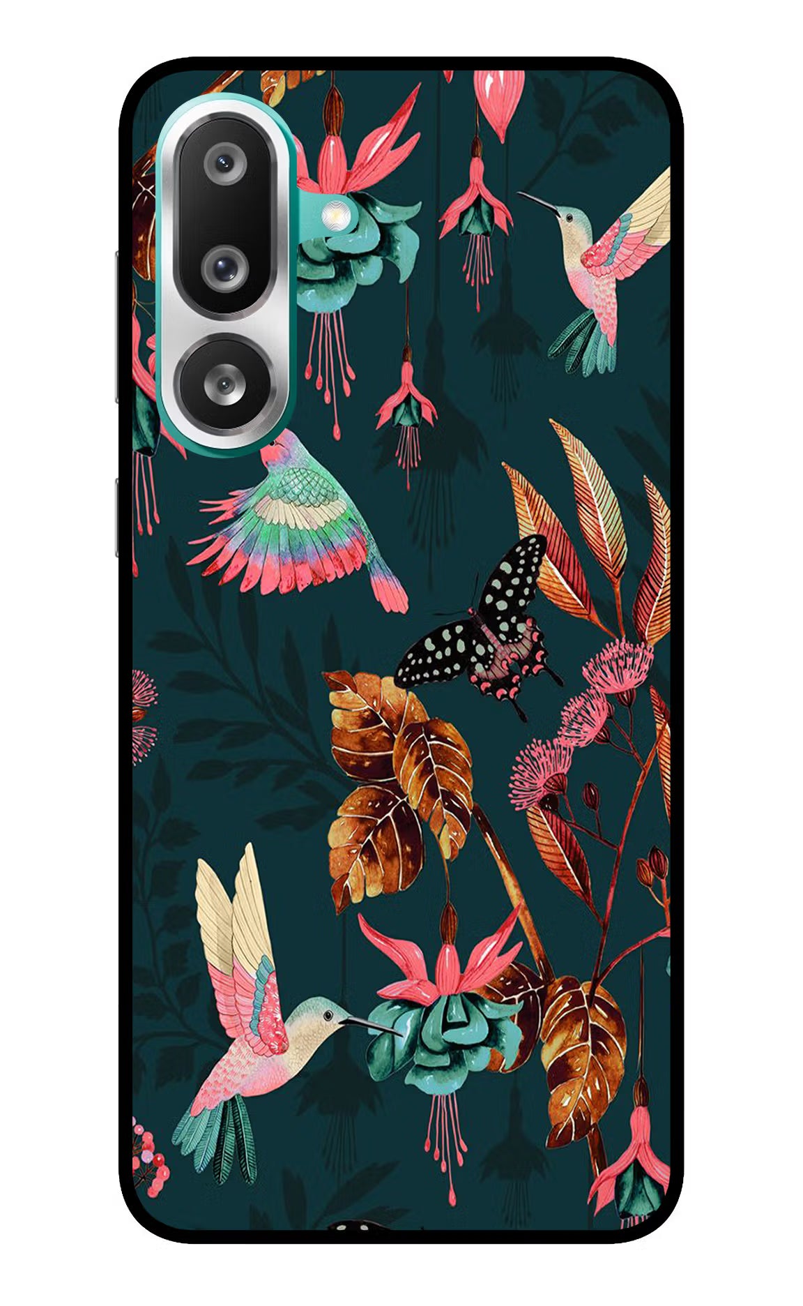 Birds Samsung F56 Glass Case Back Cover by Casekaro