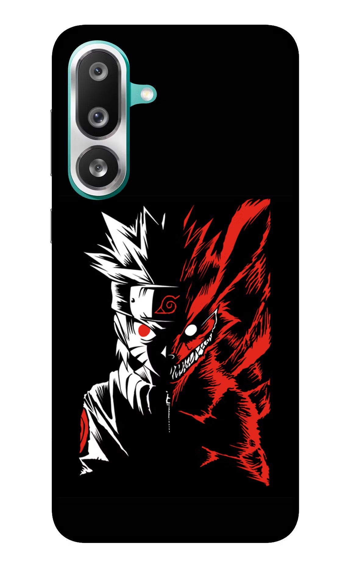 Naruto Two Face Samsung F56 Glass Case Back Cover by Casekaro