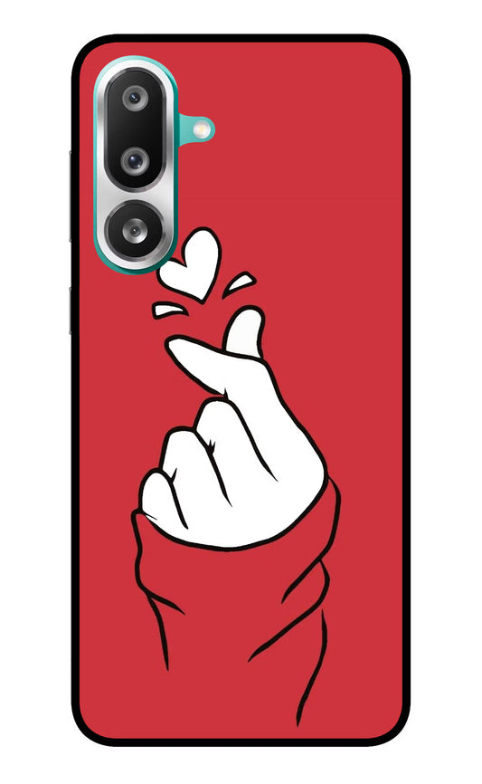 Korean Love Sign Samsung F56 Glass Case