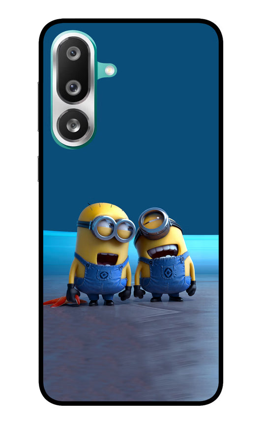 Minion Laughing Samsung F56 Glass Case
