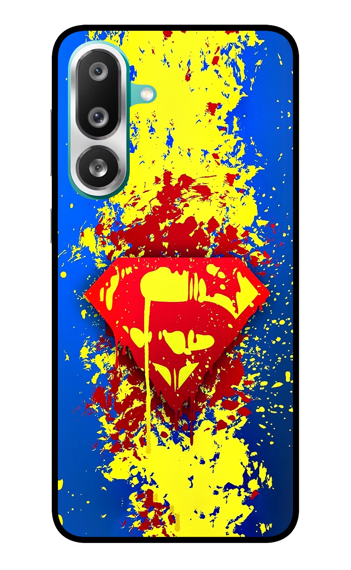 Superman logo Samsung F56 Glass Case