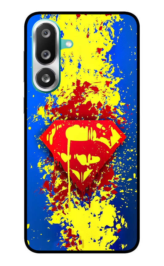 Superman logo Samsung F56 Glass Case