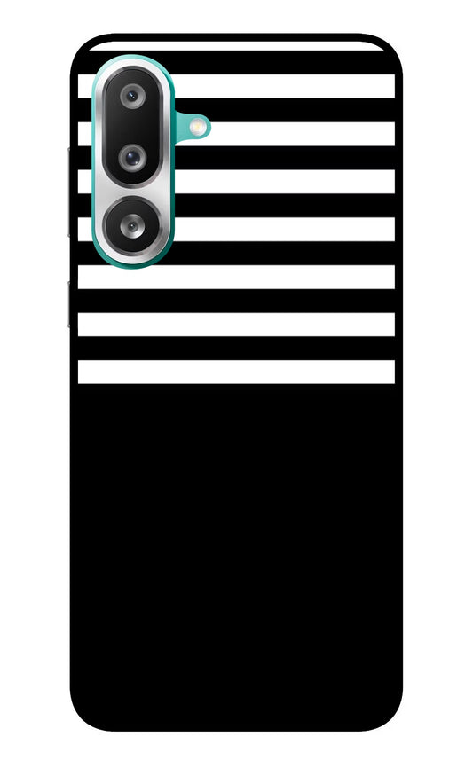 Black and White Print Samsung F56 Glass Case