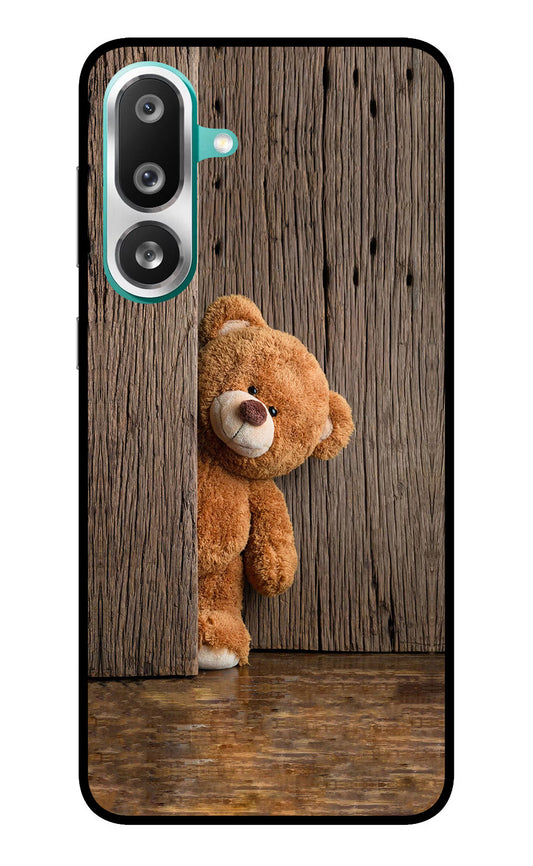 Teddy Wooden Samsung F56 Glass Case