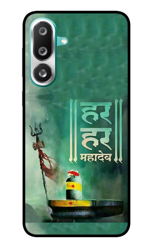 Har Har Mahadev Shivling Samsung F56 Glass Case