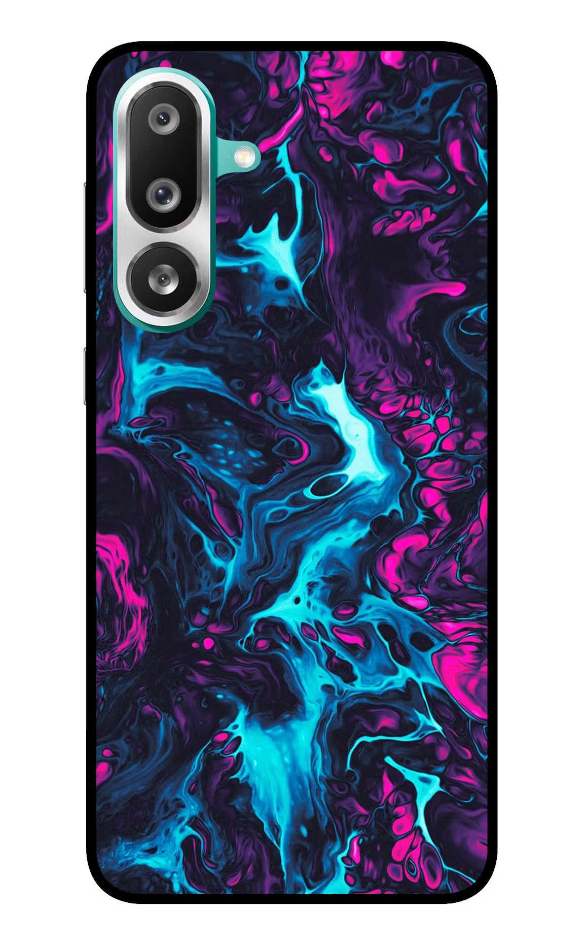 Abstract Samsung F56 Glass Case Back Cover by Casekaro