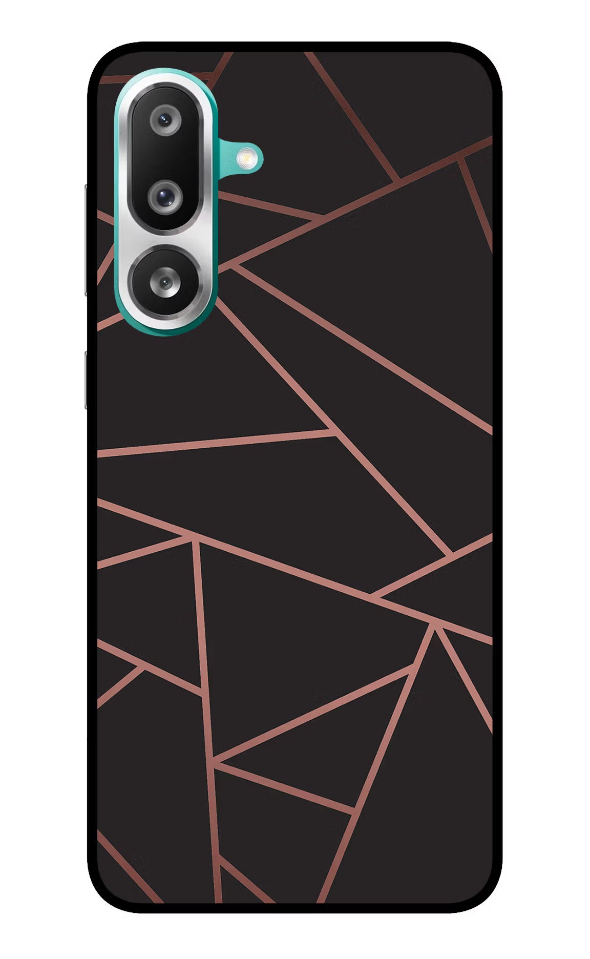 Geometric Pattern Samsung F56 Glass Case Back Cover by Casekaro