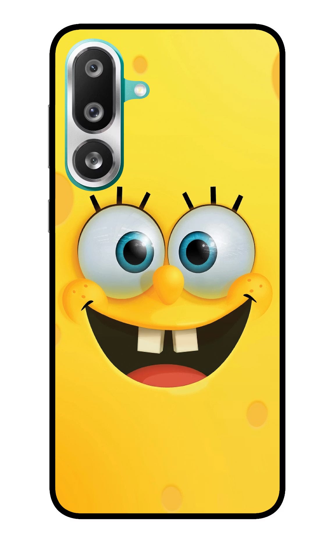 Sponge 1 Samsung F56 Glass Case Back Cover by Casekaro