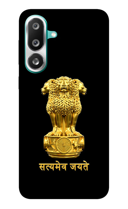 Satyamev Jayate Golden Samsung F56 Glass Case