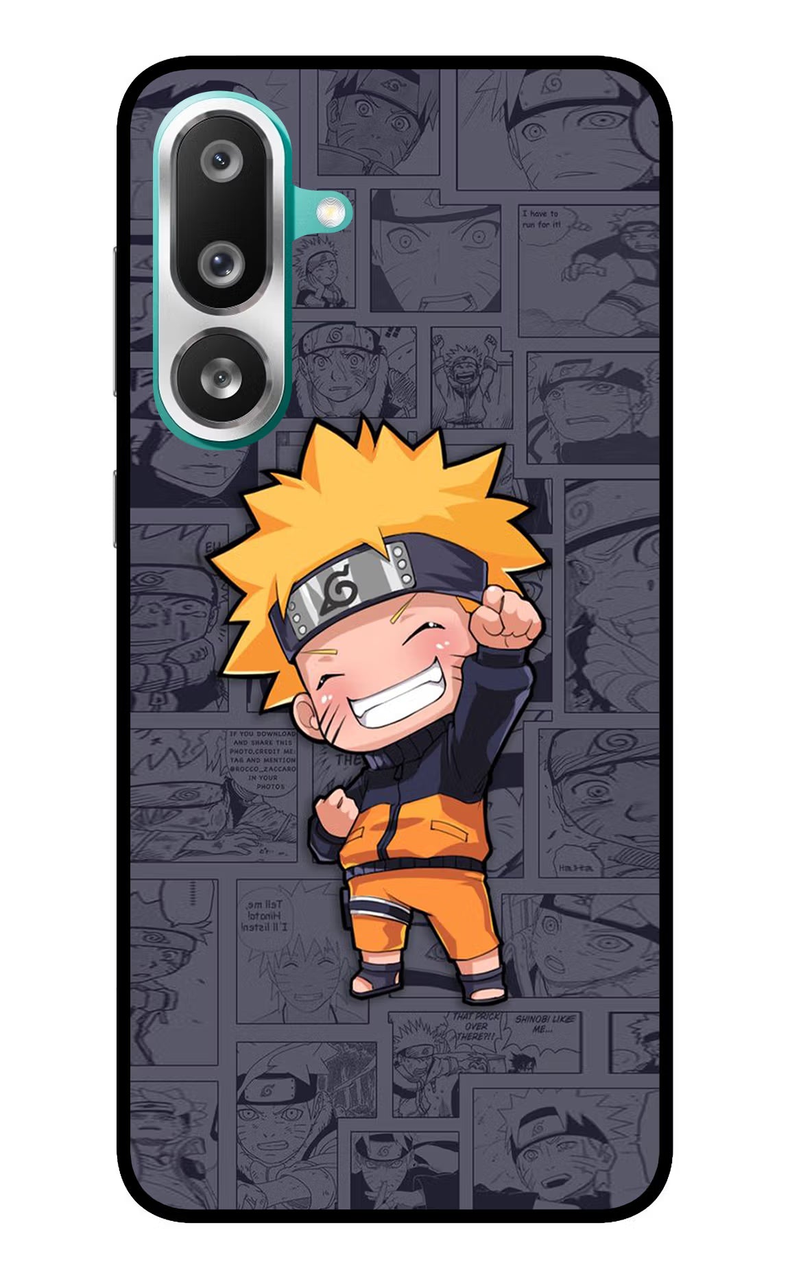 Chota Naruto Samsung F56 Glass Case Back Cover by Casekaro