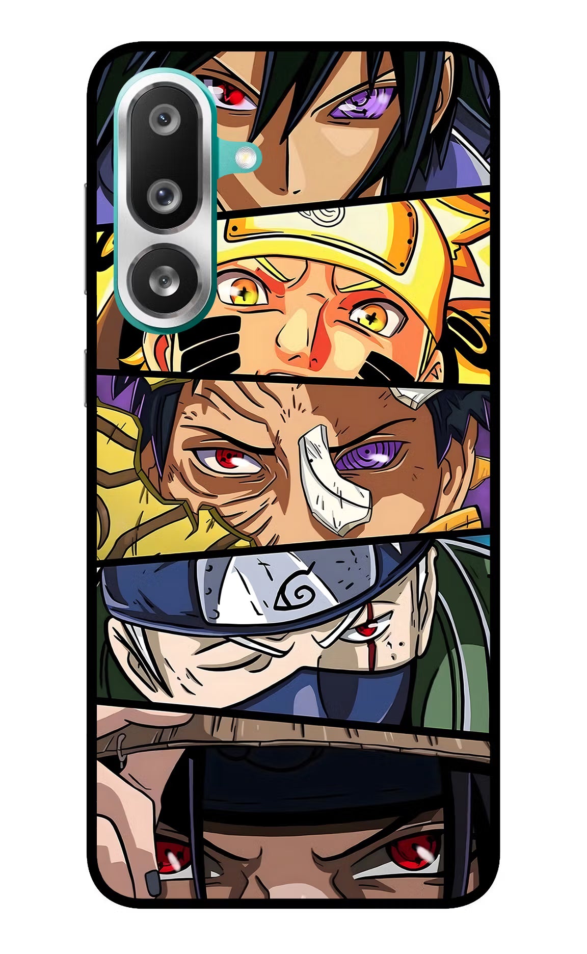 Naruto Character Samsung F56 Glass Case Back Cover by Casekaro