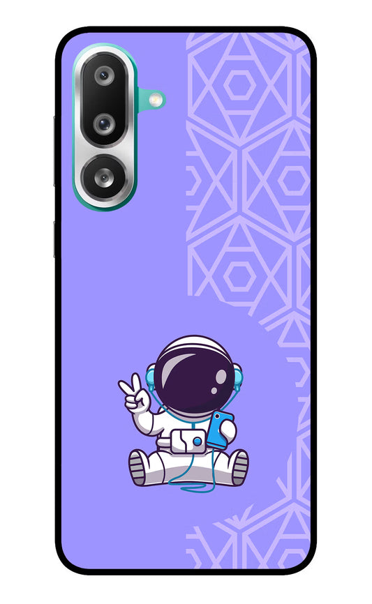 Cute Astronaut Chilling Samsung F56 Glass Case