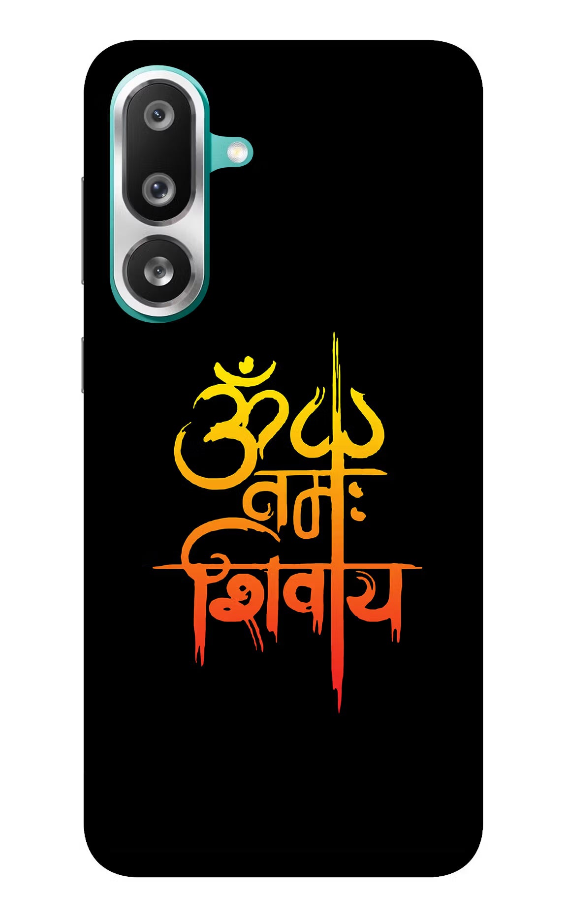 Om Namah Shivay Samsung F56 Glass Case Back Cover by Casekaro
