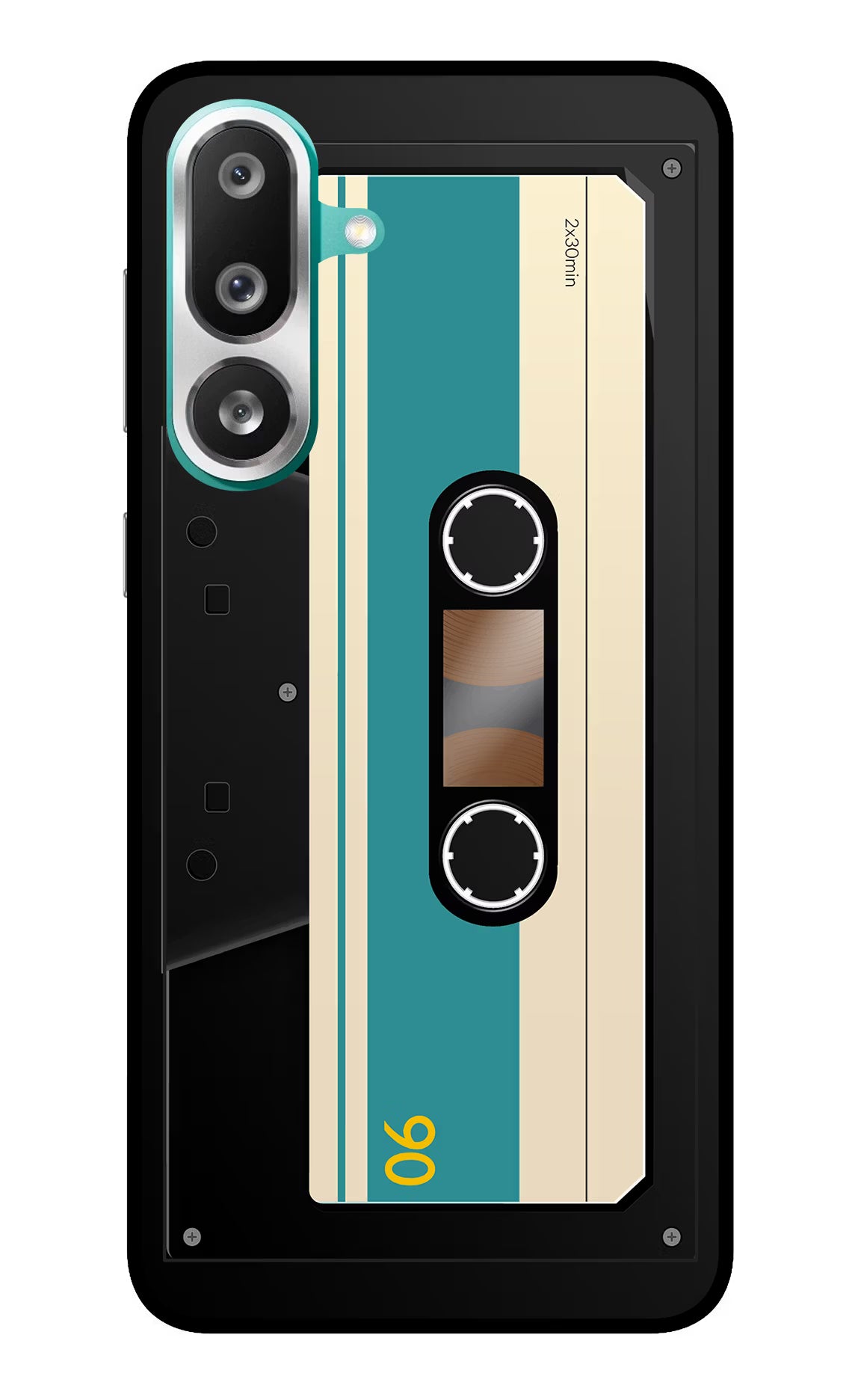 Cassette Samsung F56 Glass Case Back Cover by Casekaro