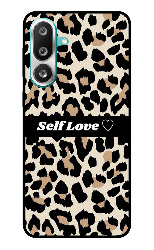 Leopard Print Self Love Samsung F56 Glass Case