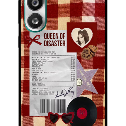 Queen of Disaster Samsung F56 Glass Case