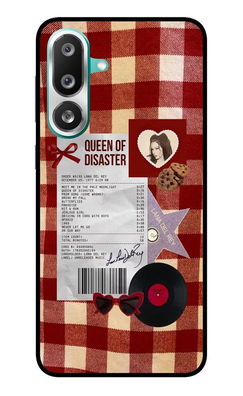 Queen of Disaster Samsung F56 Glass Case