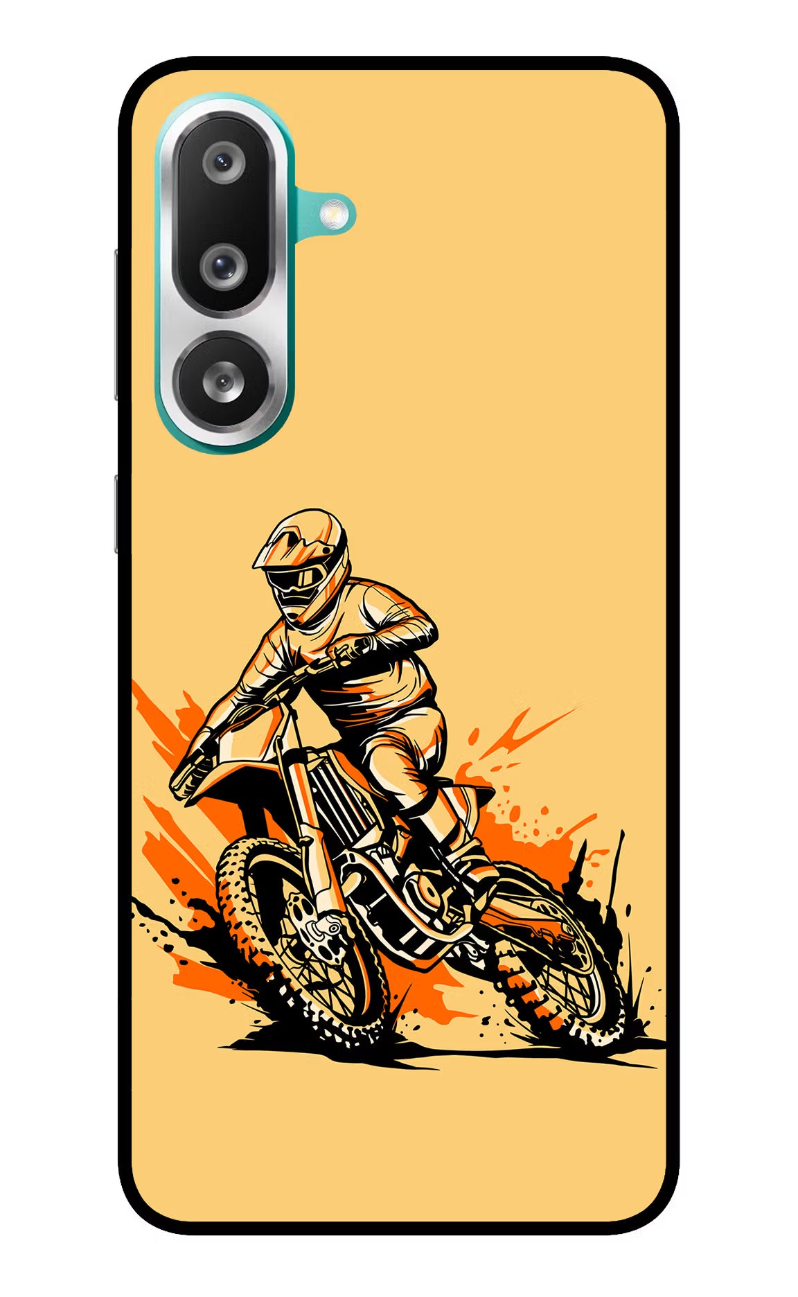 Off-Road Fury Samsung F56 Glass Case Back Cover by Casekaro