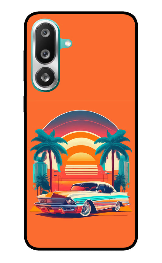 Palm Drive 80s Samsung F56 Glass Case