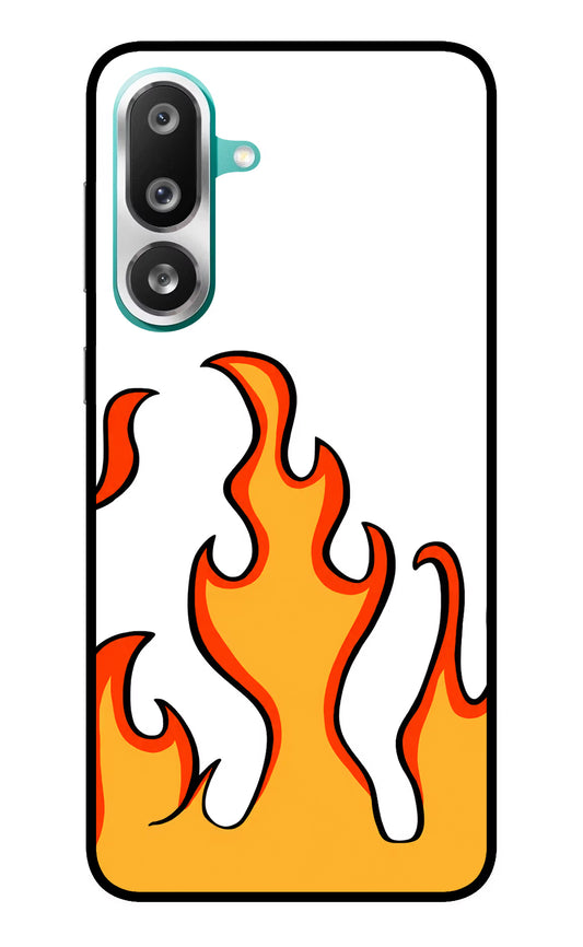 Fired Up – White Samsung F56 Glass Case