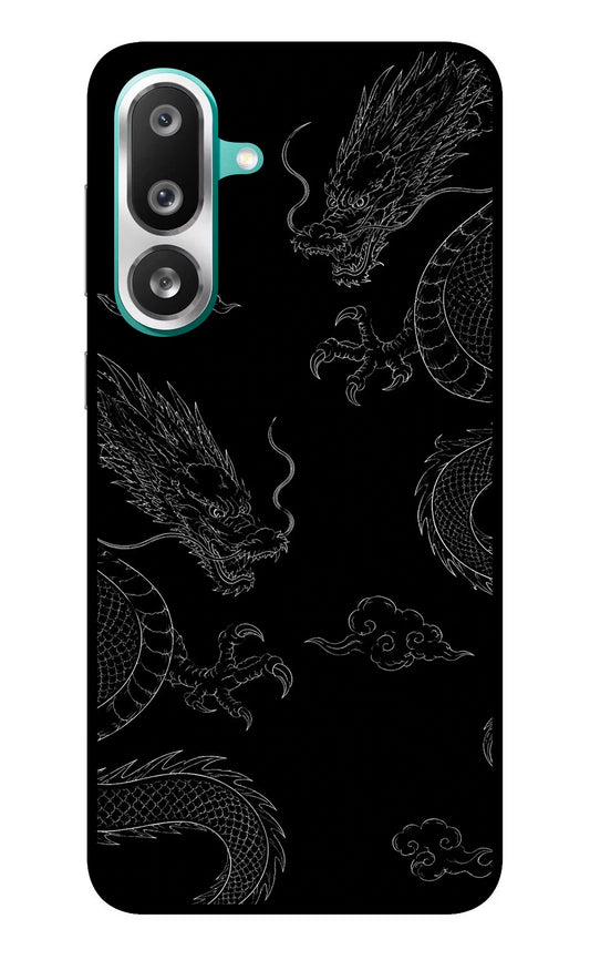 Twin Dragons Samsung F56 Glass Case