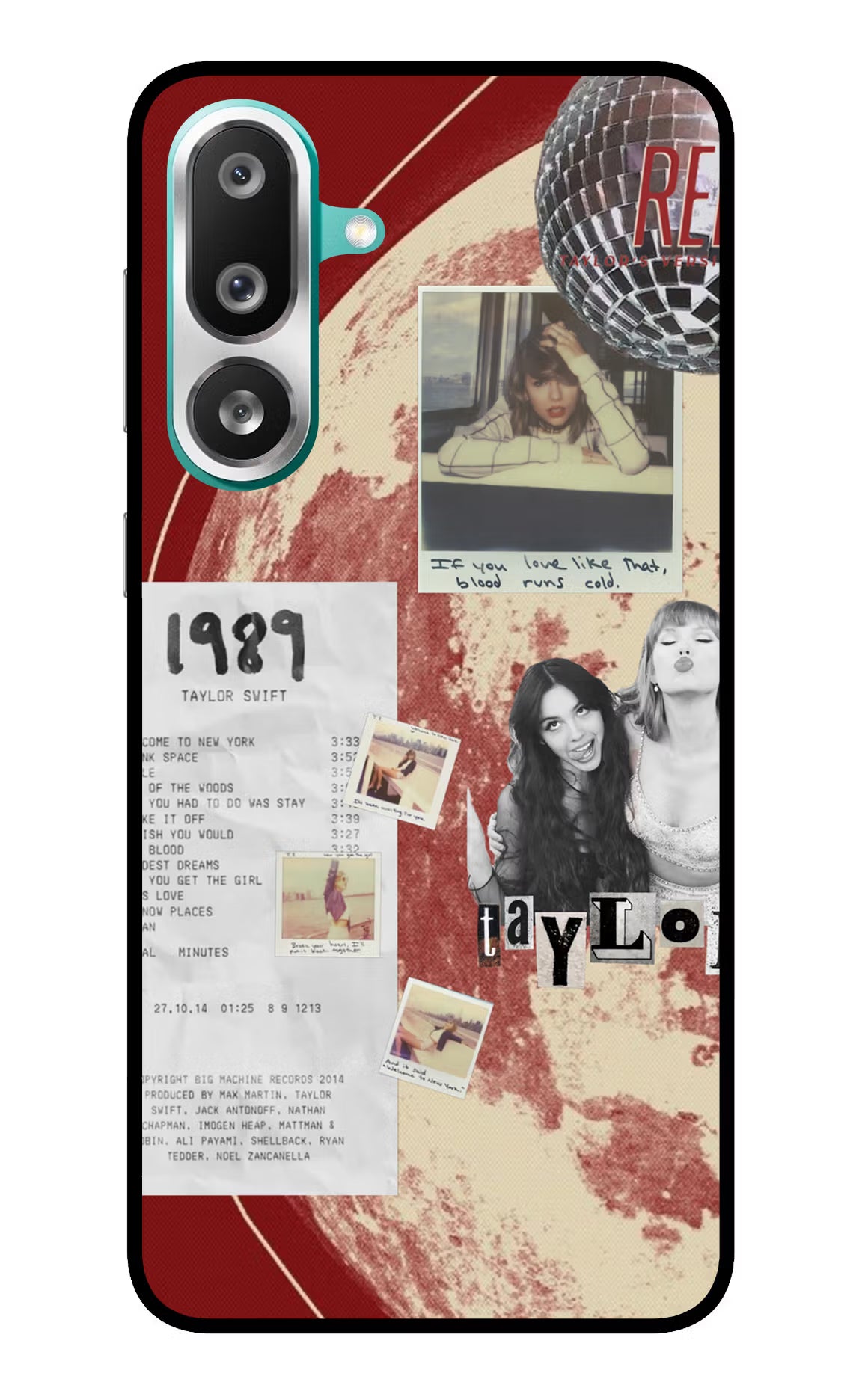 Taylor Swift Samsung F56 Glass Case Back Cover by Casekaro