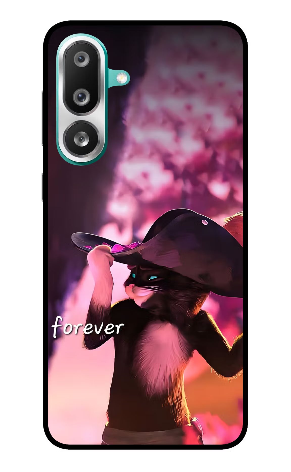 Forever Cat Samsung F56 Glass Case