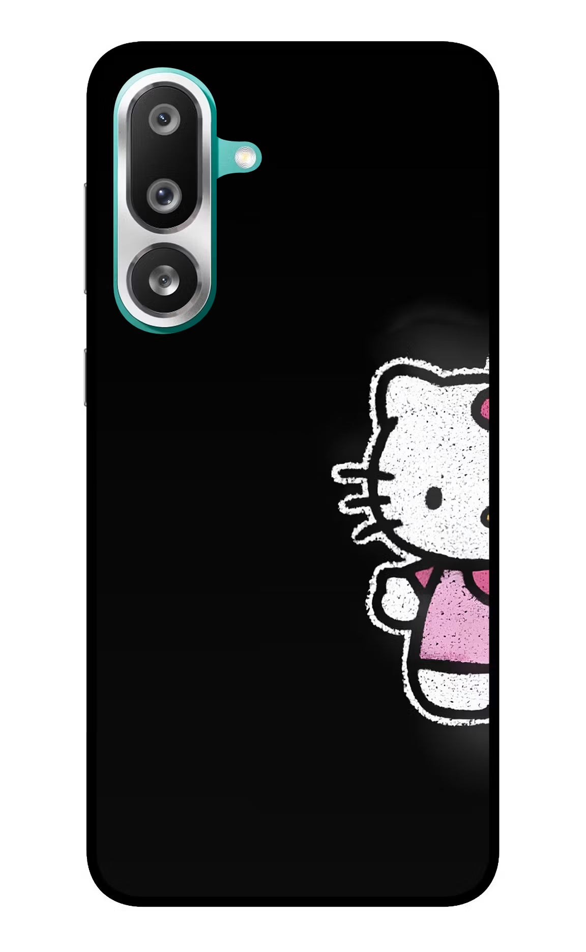 Kitty Charm Samsung F56 Glass Case