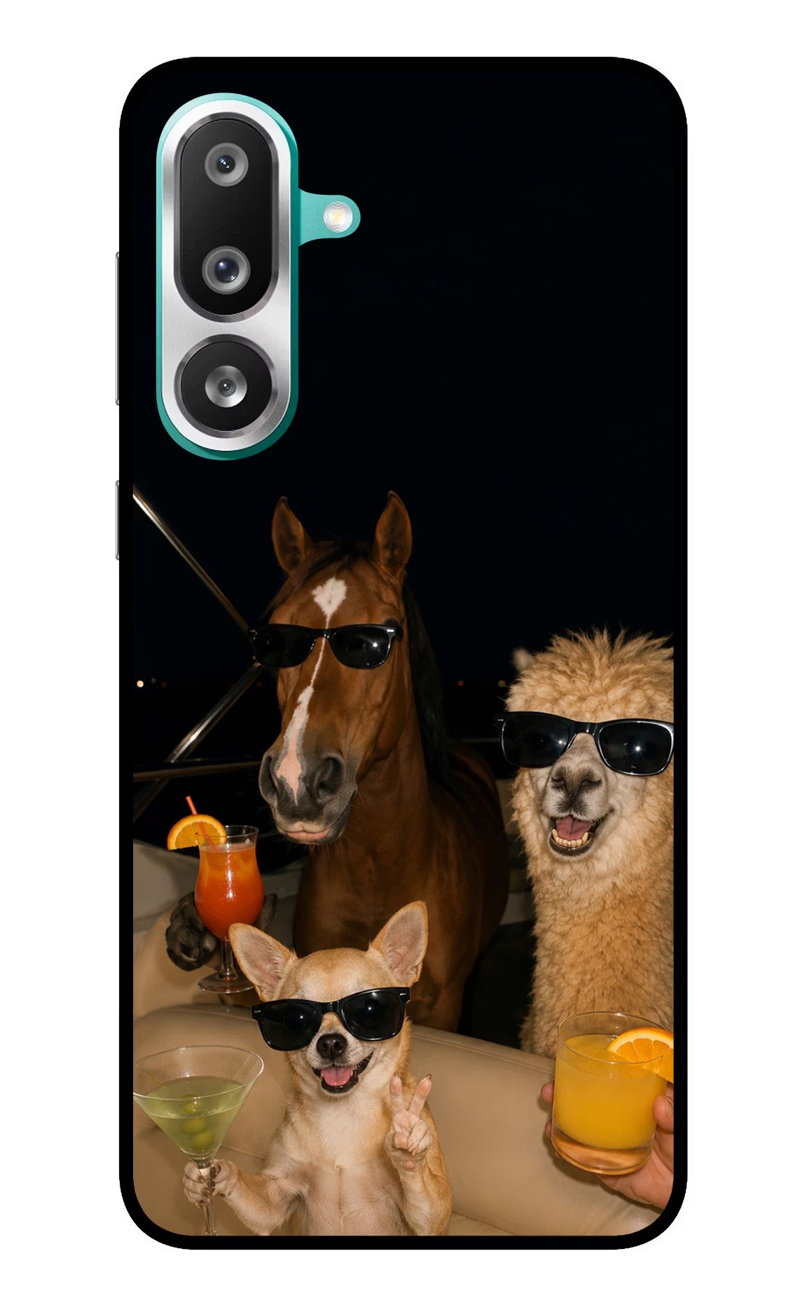 Party Squad Samsung F56 Glass Case