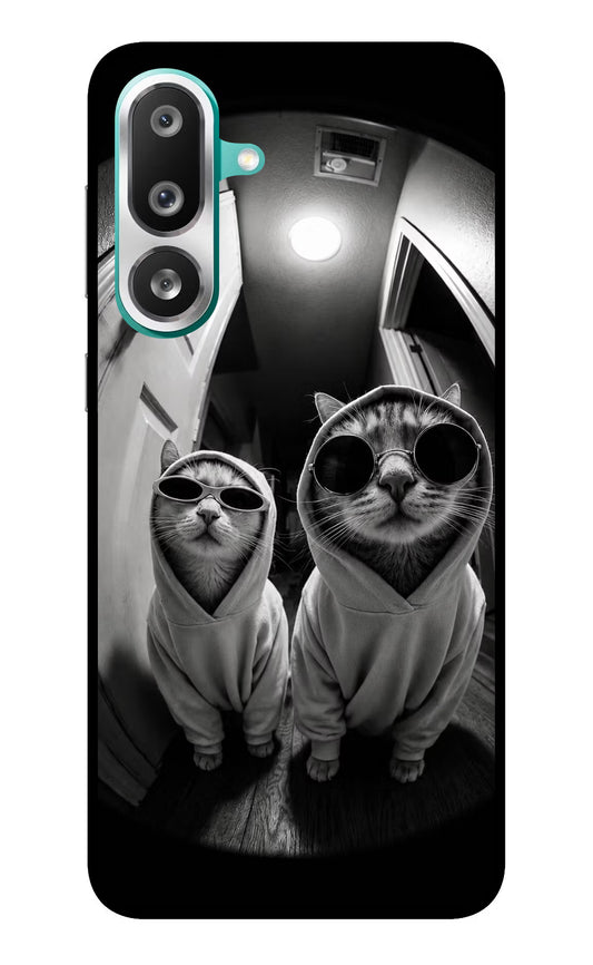 Hood Cats Samsung F56 Glass Case