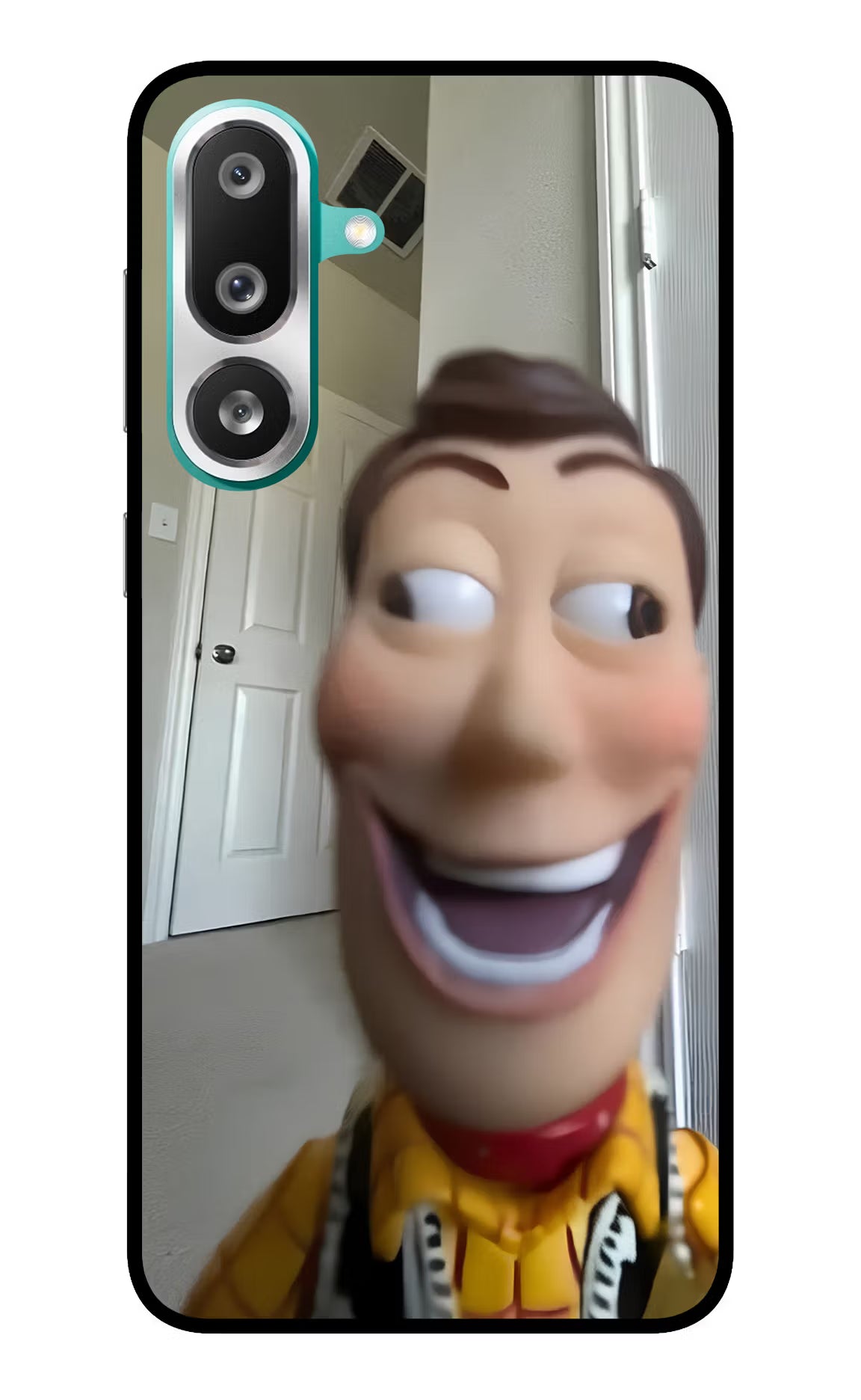 Side Eye Woody Samsung F56 Glass Case