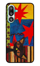 Pop Cat Samsung F56 Glass Case
