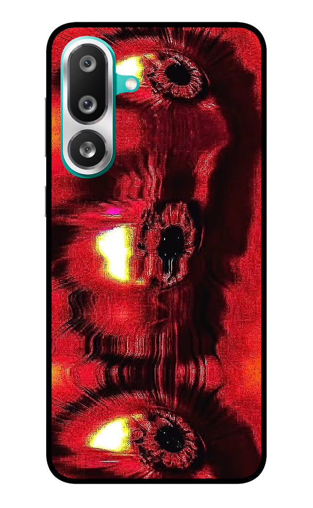 Fire Eye Samsung F56 Glass Case Back Cover by Casekaro