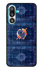 Koi Blue Samsung F56 Glass Case