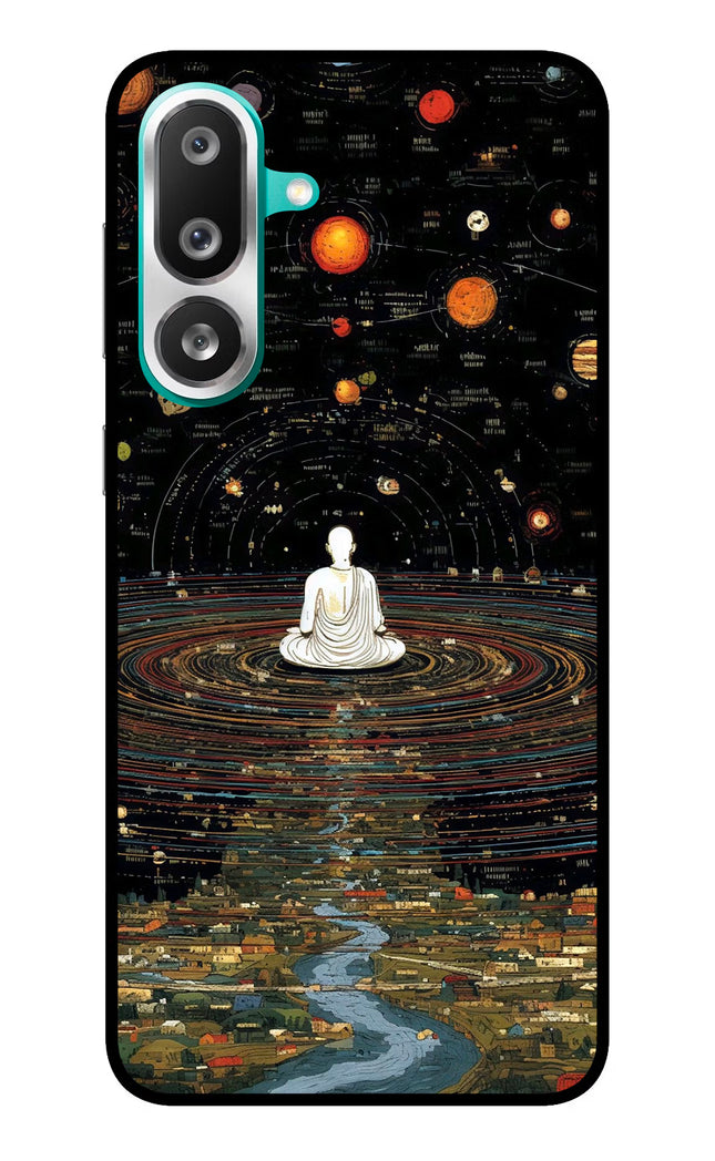 Space Monk Samsung F56 Glass Case Back Cover by Casekaro