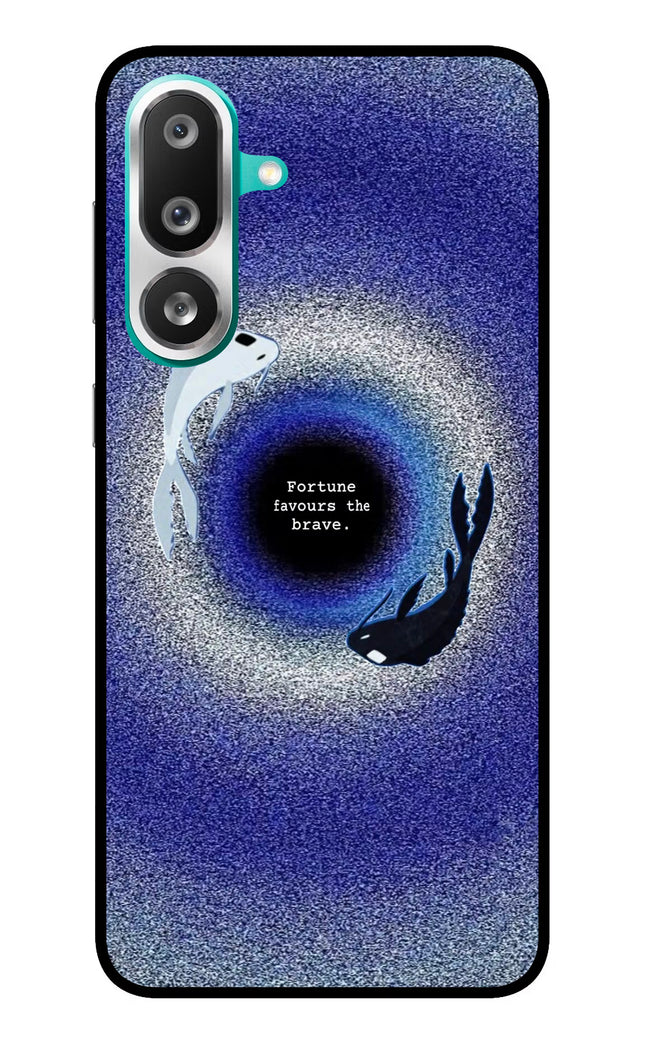Dark Koi Samsung F56 Glass Case