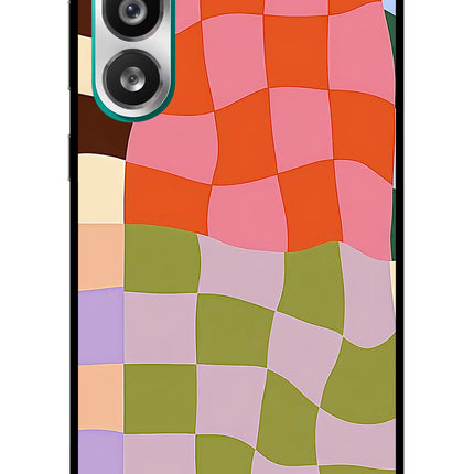 Wavy Grid Samsung F56 Glass Case