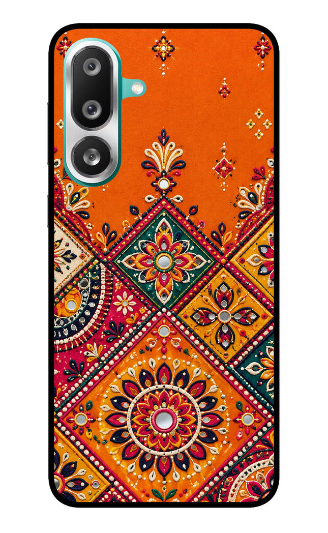 Kutch Glow Samsung F56 Glass Case Back Cover by Casekaro
