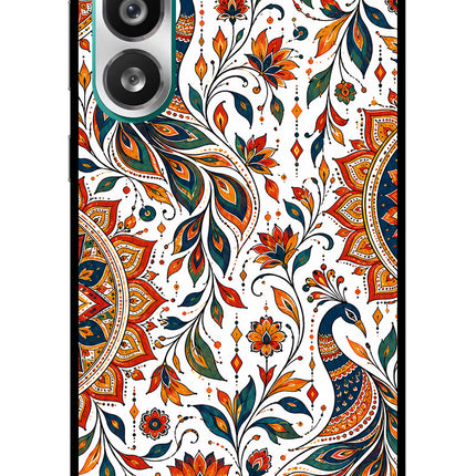 White Mayura Samsung F56 Glass Case